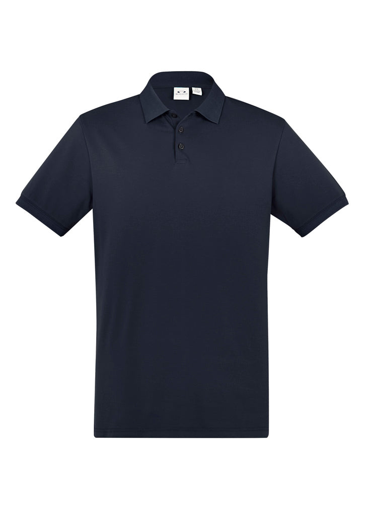 Biz Collection Mens City Short Sleeve Polo - Navy
