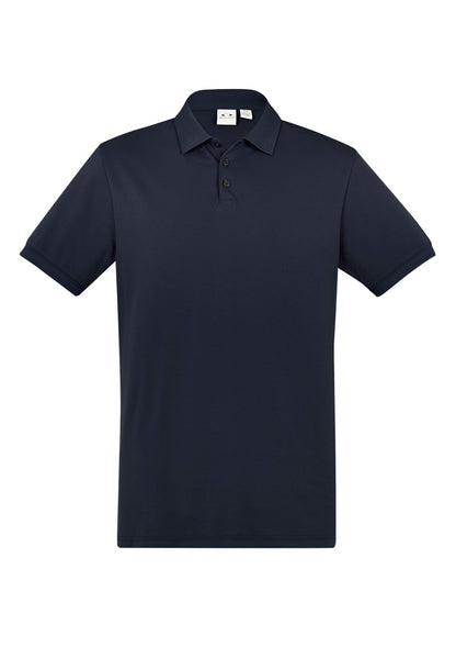 Biz Collection Mens City Short Sleeve Polo - Navy