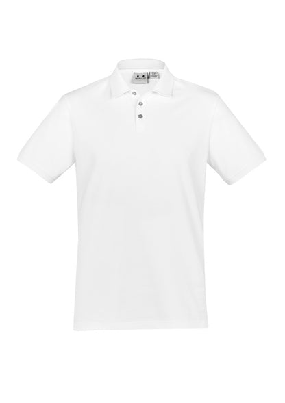 Biz Collection Mens City Short Sleeve Polo - White