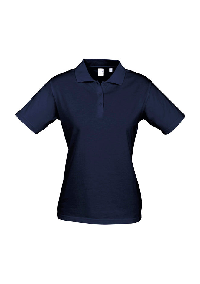 Biz Collection Womens Ice Short Sleeve Polo - Navy