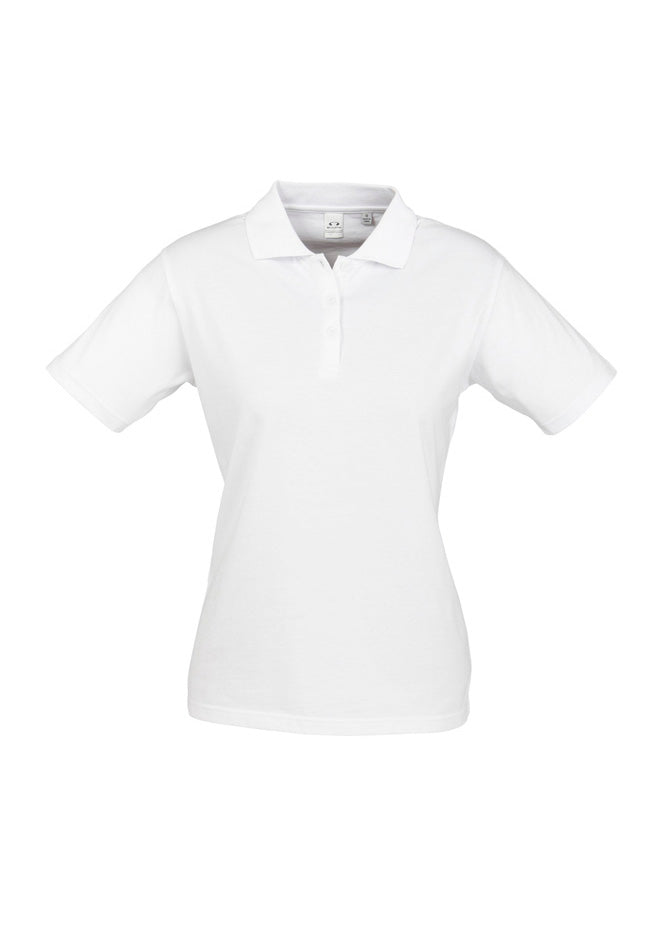 Biz Collection Womens Ice Short Sleeve Polo - White
