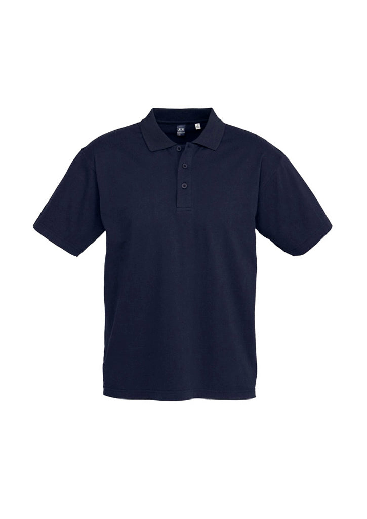 Biz Collection Mens Ice Short Sleeve Polo - Navy