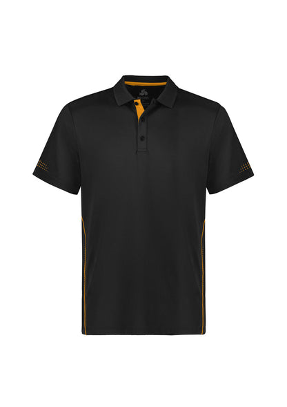 Biz Collection Kids Balance Short Sleeve Polo - Black/Gold