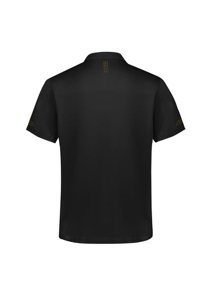 Biz Collection Kids Balance Short Sleeve Polo - Black/Gold