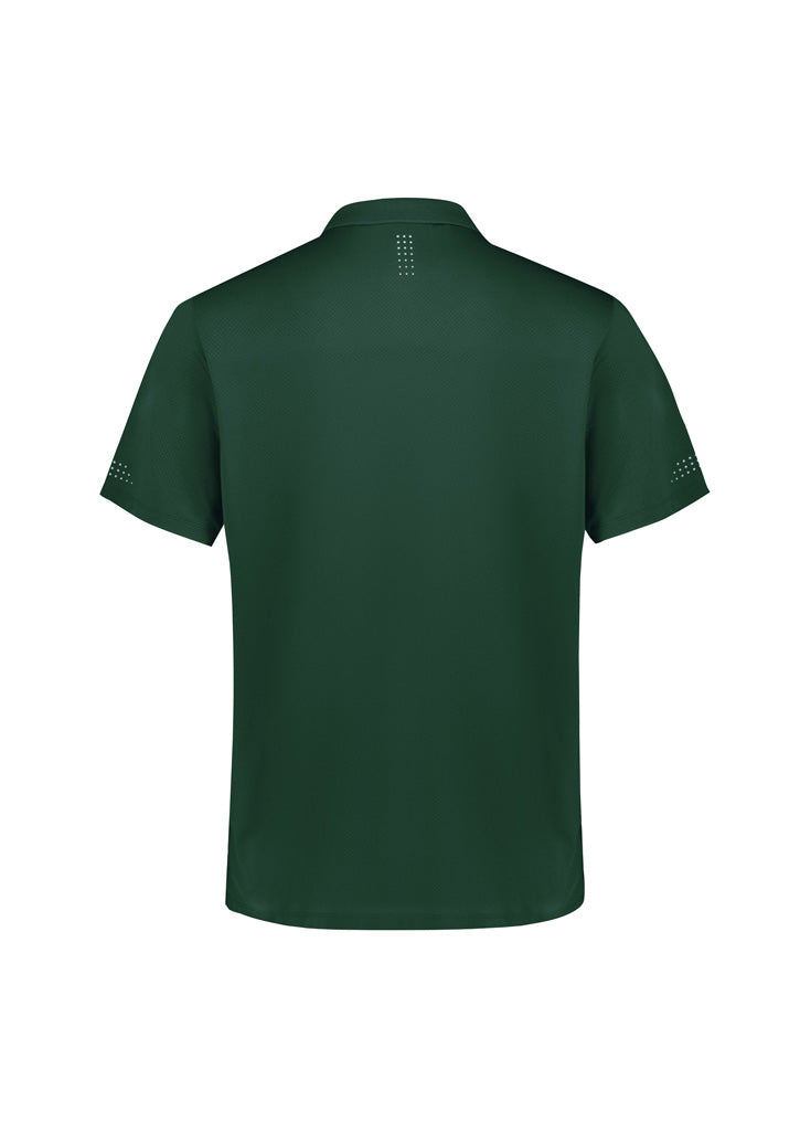 Biz Collection Kids Balance Short Sleeve Polo - Forest/White