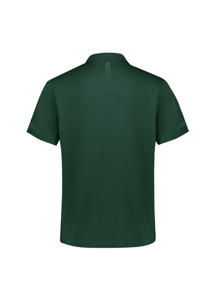 Biz Collection Kids Balance Short Sleeve Polo - Forest/White