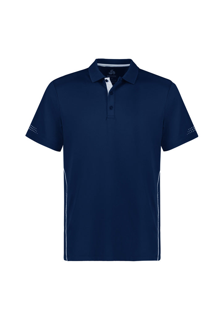 Biz Collection Kids Balance Short Sleeve Polo - Navy/White