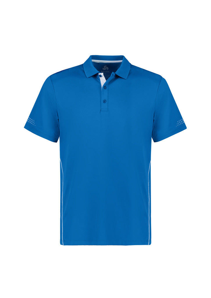 Biz Collection Kids Balance Short Sleeve Polo - Royal/White