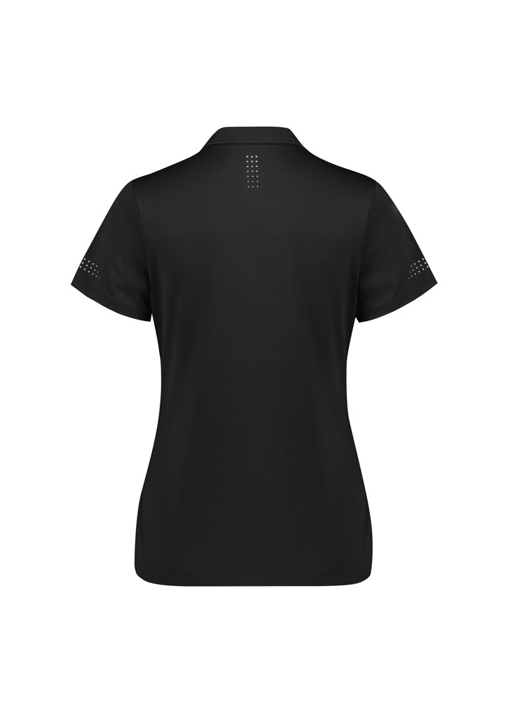 Biz Collection Womens Balance Short Sleeve Polo - Black/White