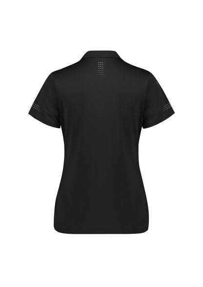 Biz Collection Womens Balance Short Sleeve Polo - Black/White