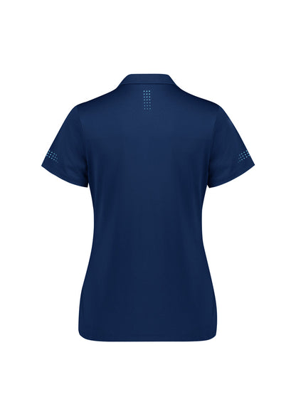 Biz Collection Womens Balance Short Sleeve Polo - Navy/Sky