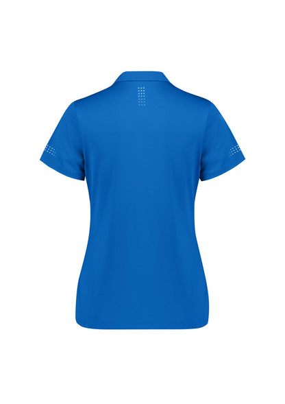Biz Collection Womens Balance Short Sleeve Polo - Royal/White