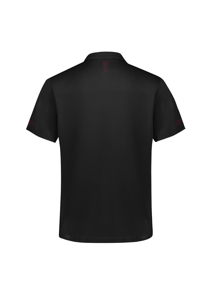Biz Collection Mens Balance Short Sleeve Polo - Black/Red