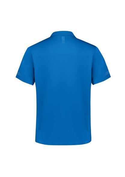Biz Collection Mens Balance Short Sleeve Polo - Royal/White