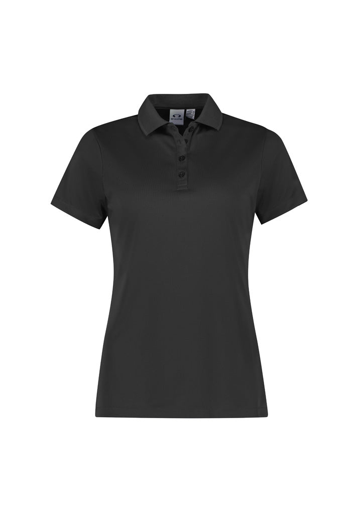 Biz Collection Womens Action Short Sleeve Polo - Grey