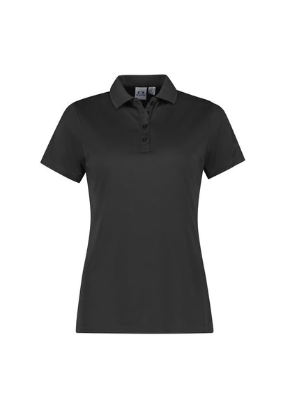 Biz Collection Womens Action Short Sleeve Polo - Grey