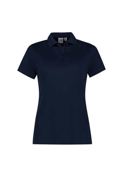 Biz Collection Womens Action Short Sleeve Polo - Navy