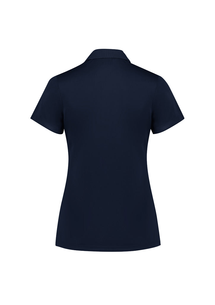 Biz Collection Womens Action Short Sleeve Polo - Navy