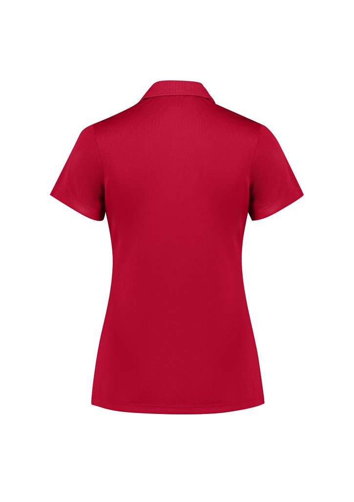 Biz Collection Womens Action Short Sleeve Polo - Red