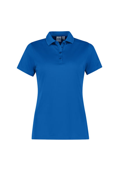 Biz Collection Womens Action Short Sleeve Polo - Royal