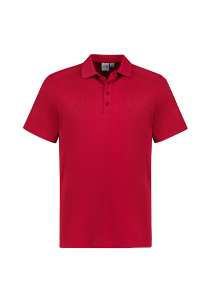 Biz Collection Mens Action Short Sleeve Polo - Red