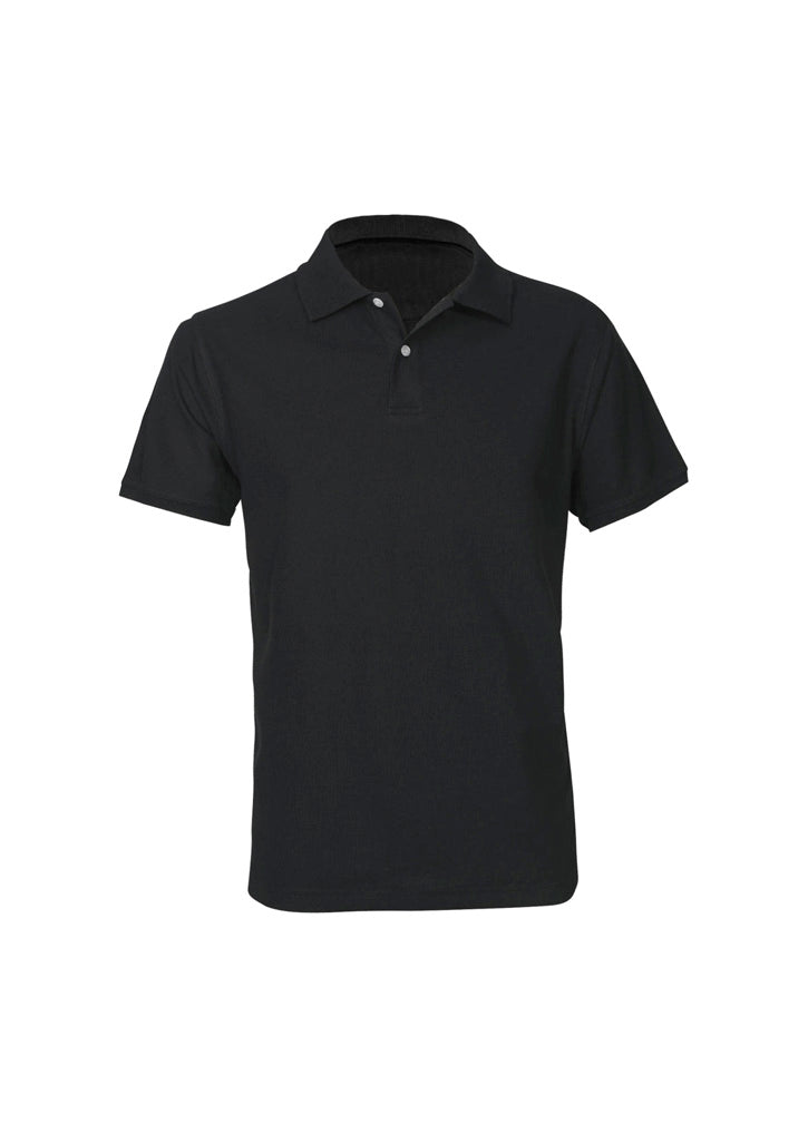 Biz Collection Mens Neon Short Sleeve Polo - Black