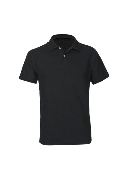 Biz Collection Mens Neon Short Sleeve Polo - Black