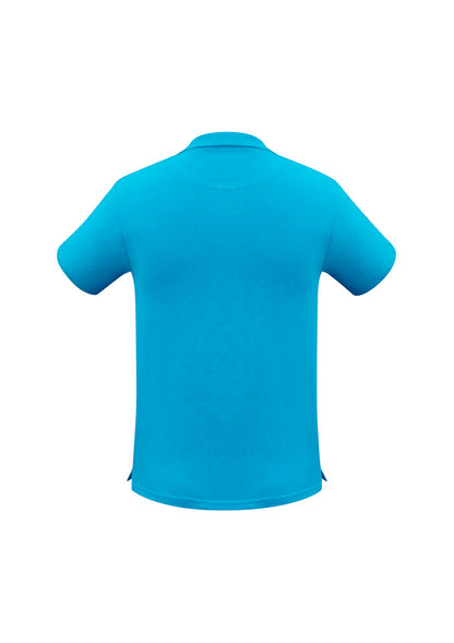 Biz Collection Mens Neon Short Sleeve Polo - Cyan