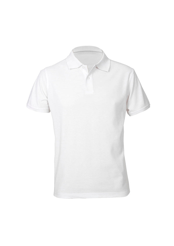 Biz Collection Mens Neon Short Sleeve Polo - White