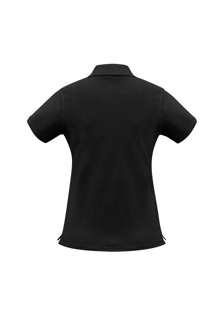 Biz Collection Womens Neon Short Sleeve Polo - Black