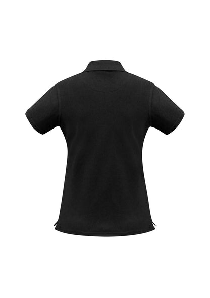 Biz Collection Womens Neon Short Sleeve Polo - Black