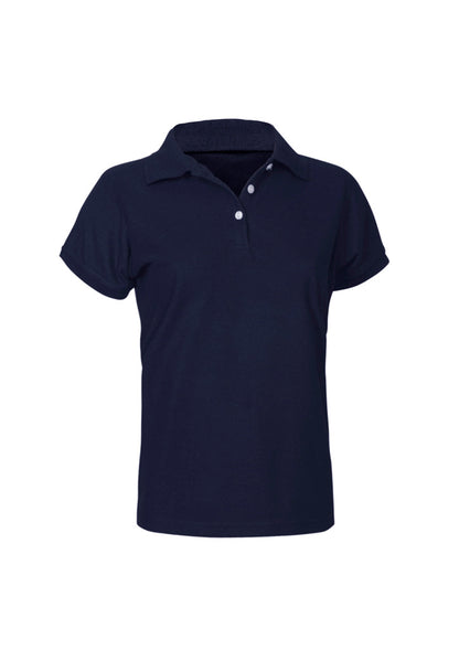 Biz Collection Womens Neon Short Sleeve Polo - Navy