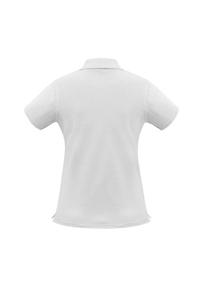 Biz Collection Womens Neon Short Sleeve Polo - White