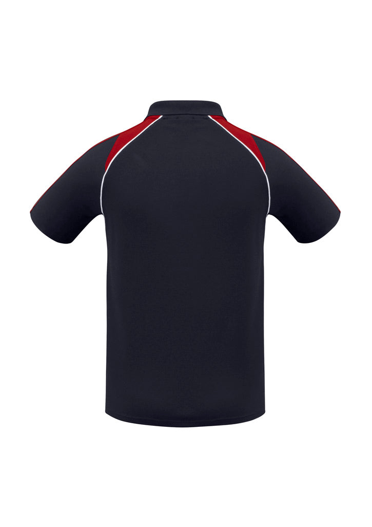 Biz Collection Mens Triton Short Sleeve Polo - Navy/Red/White