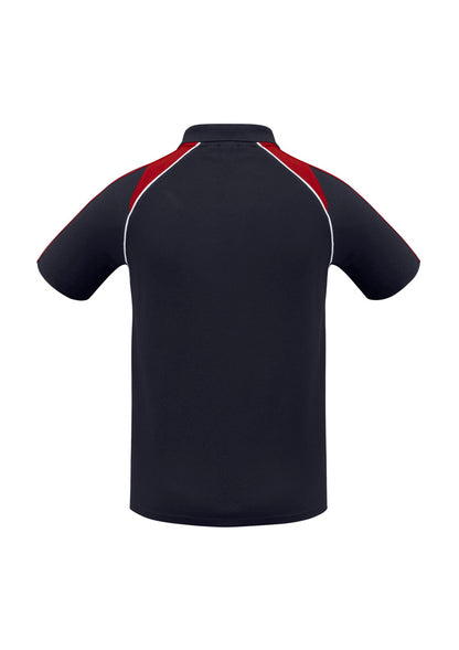 Biz Collection Mens Triton Short Sleeve Polo - Navy/Red/White