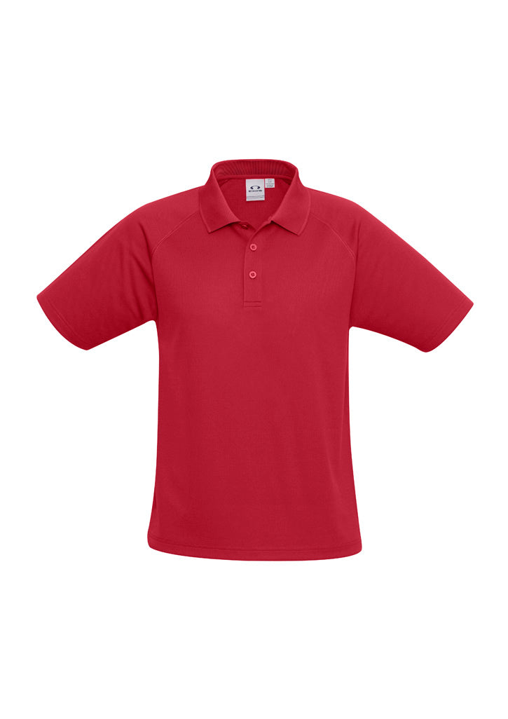 Biz Collection Kids Sprint Short Sleeve Polo - Red