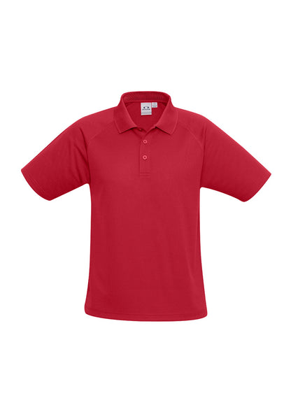 Biz Collection Kids Sprint Short Sleeve Polo - Red