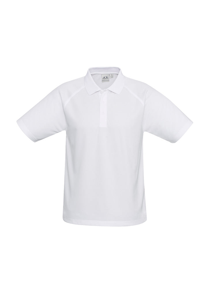 Biz Collection Kids Sprint Short Sleeve Polo - White