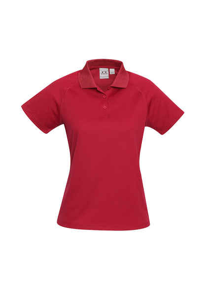 Biz Collection Womens Sprint Short Sleeve Polo - Red