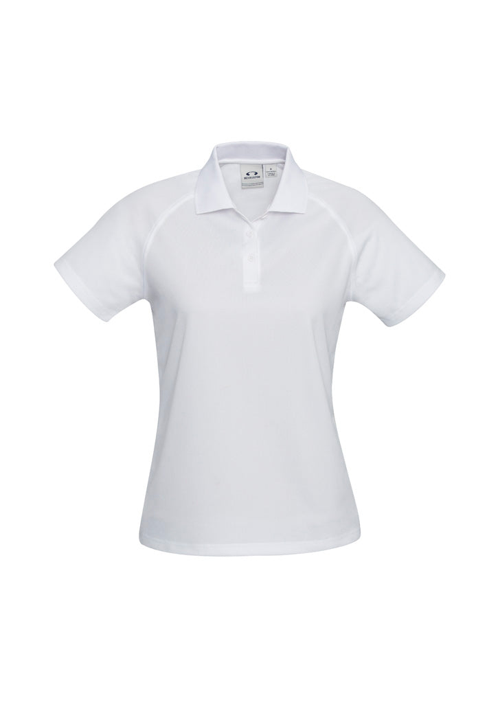 Biz Collection Womens Sprint Short Sleeve Polo - White
