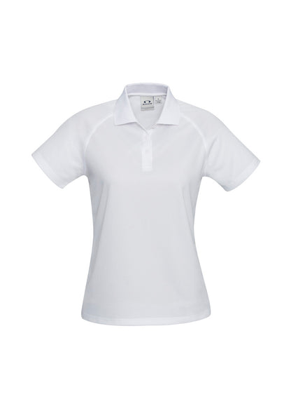 Biz Collection Womens Sprint Short Sleeve Polo - White