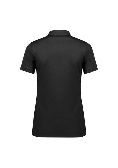 Biz Collection Womens Focus Short Sleeve Polo - Black/Black