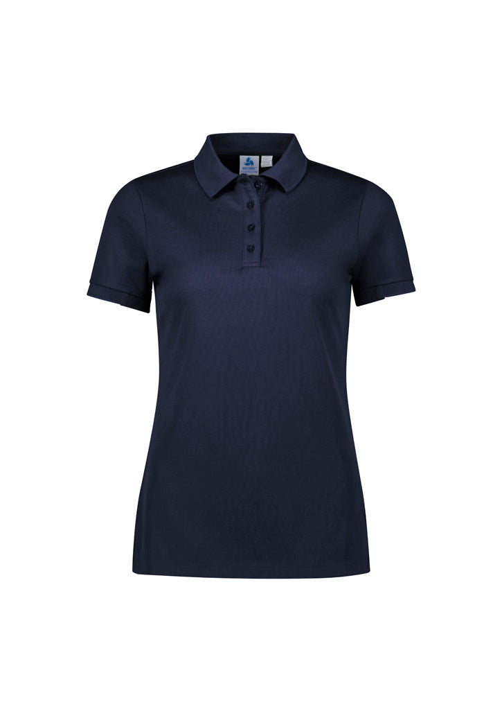 Biz Collection Womens Focus Short Sleeve Polo - Navy/Navy