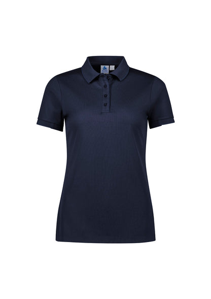 Biz Collection Womens Focus Short Sleeve Polo - Navy/Navy