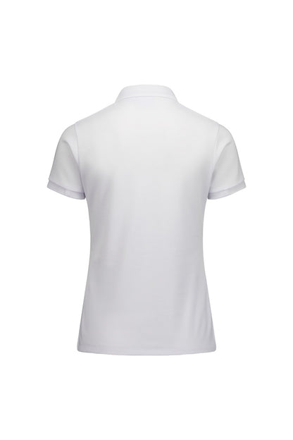 Biz Collection Womens Focus Short Sleeve Polo - White/White
