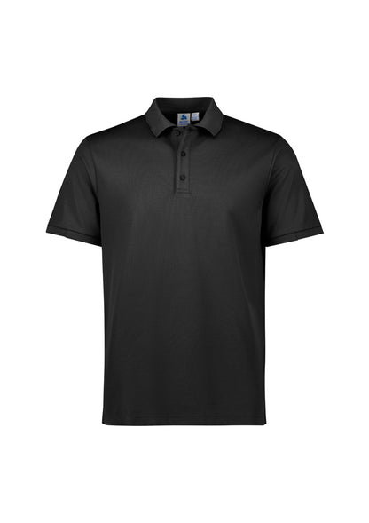 Biz Collection Mens Focus Short Sleeve Polo - Black/Red