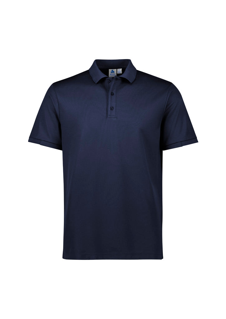 Biz Collection Mens Focus Short Sleeve Polo - Navy/Navy