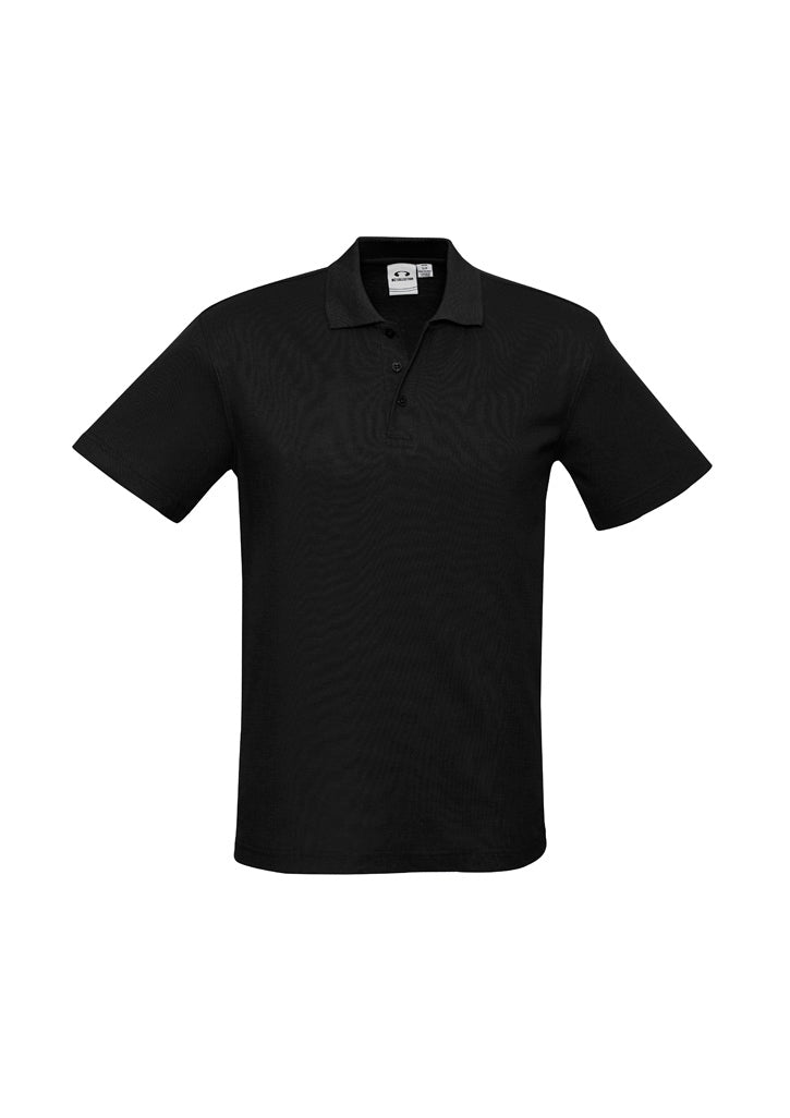 Biz Collection Kids Crew Short Sleeve Polo - Cyan