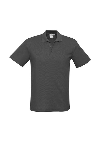 Biz Collection Kids Crew Short Sleeve Polo - Charcoal