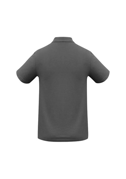 Biz Collection Kids Crew Short Sleeve Polo - Charcoal